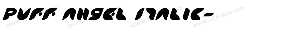 Puff Angel Italic字体转换